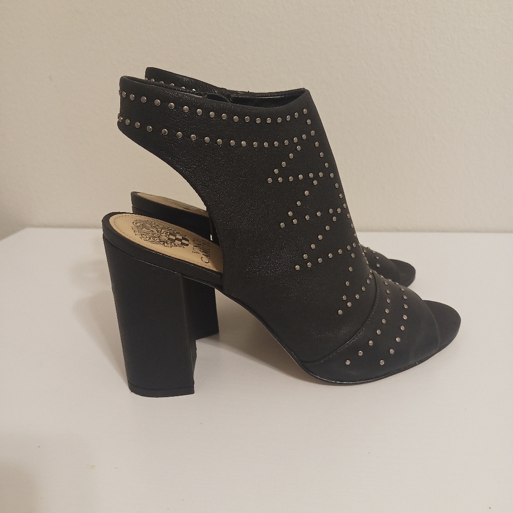 Vince Camuto Winelta Elegant Black Studded Women's Heels